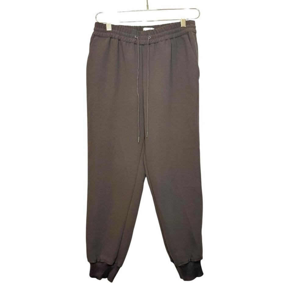 Aritzia WILFRED Buffon Crepe Jogger Pants Women S Brown